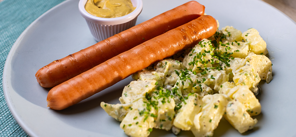 ENSALADA DE PAPA ALEMANA CON SALCHICHA WIENER PEÑARANDA